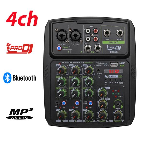 Mixer Consola Analoga Prodj B4l Interfaz Usb Grabacion